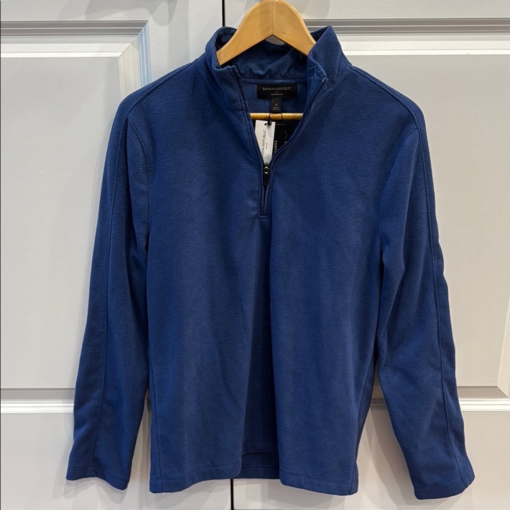 Banana Republic Blue Quarter-zip Fleece (S)